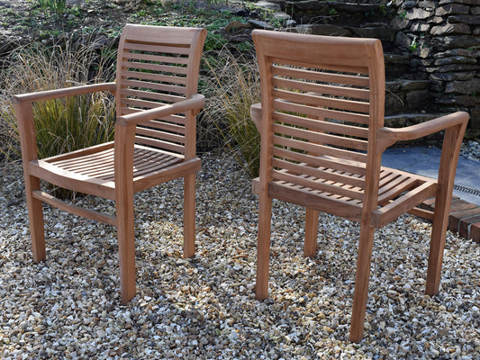 Newbury Teak Stacking Armchair