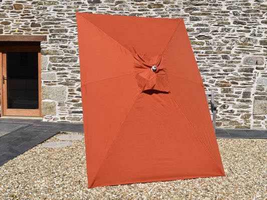 3x2m Rectangular Aluminium Garden Parasol