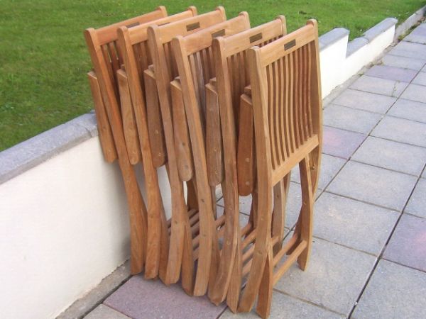 folding teak dining chairs