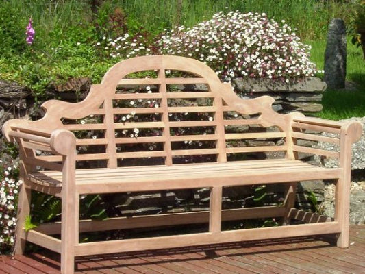Lutyens 4 Seater Teak Garden Bench - 6ft/180cm