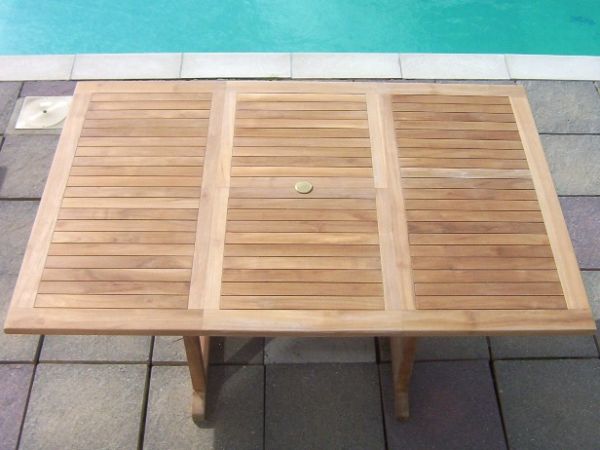 Teak 120-180cm Square Extending Table