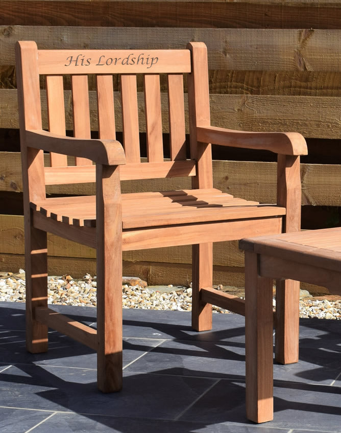 Chair Inscription Examples Chair Engraving - Up to 15 letters – Patio Garden Furniture